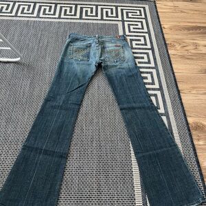 Size 24-7 for all mankind jeans with gold 7’s on the back pockets